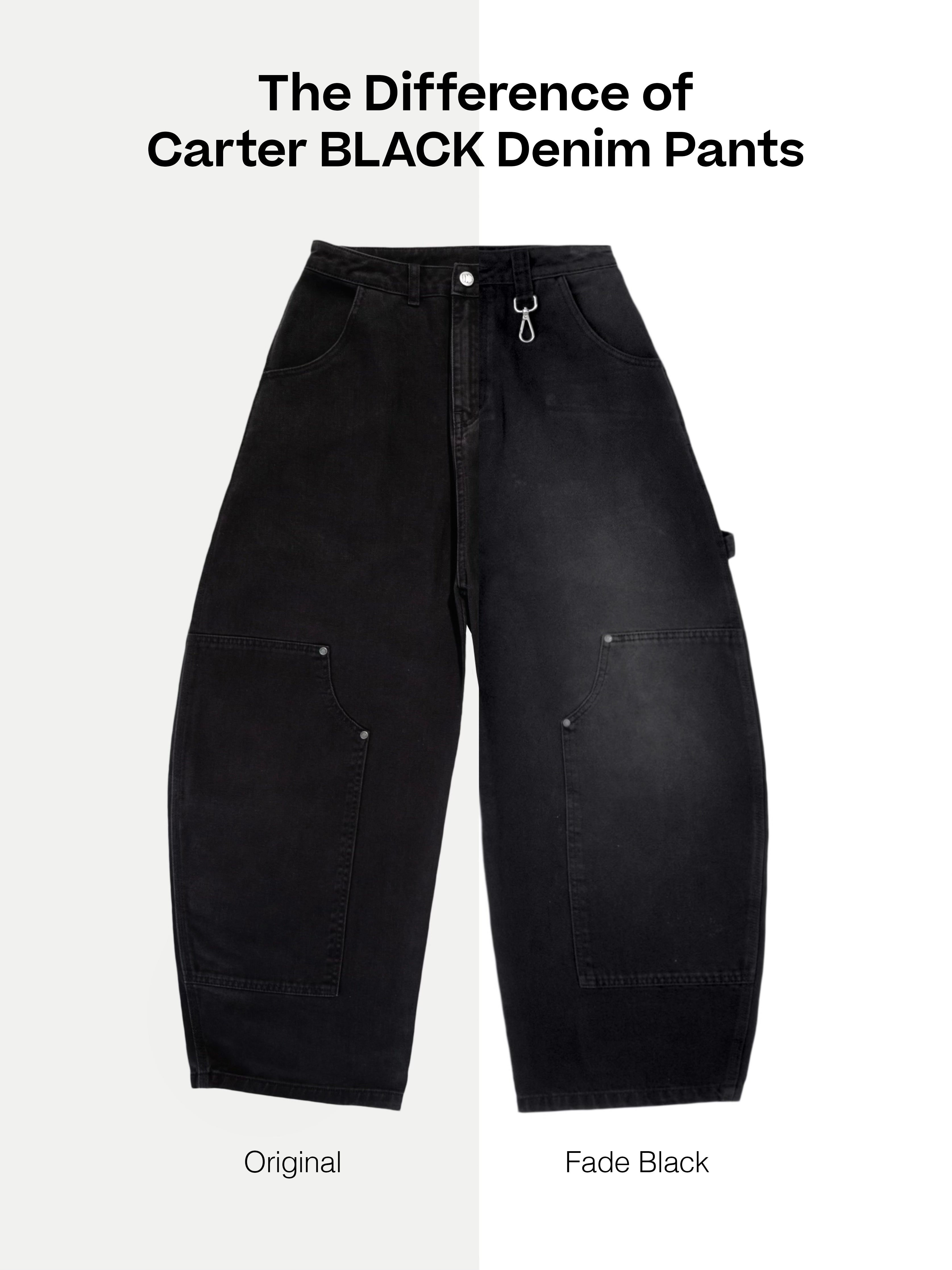 Carter FADE BLACK Denim Pants vs Carter BLACK Denim Pants: What’s the Difference?