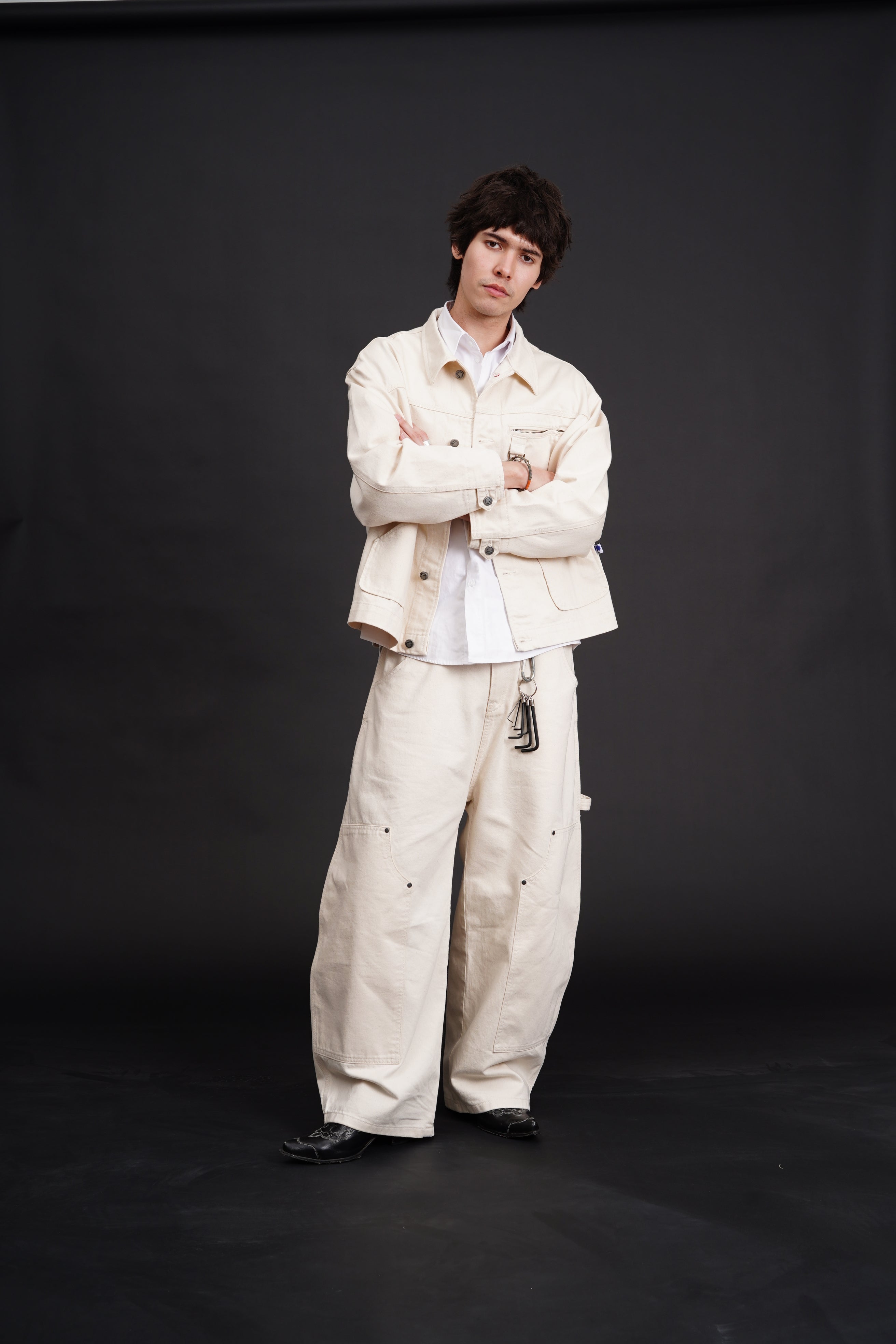 Carter Denim Pants Cream