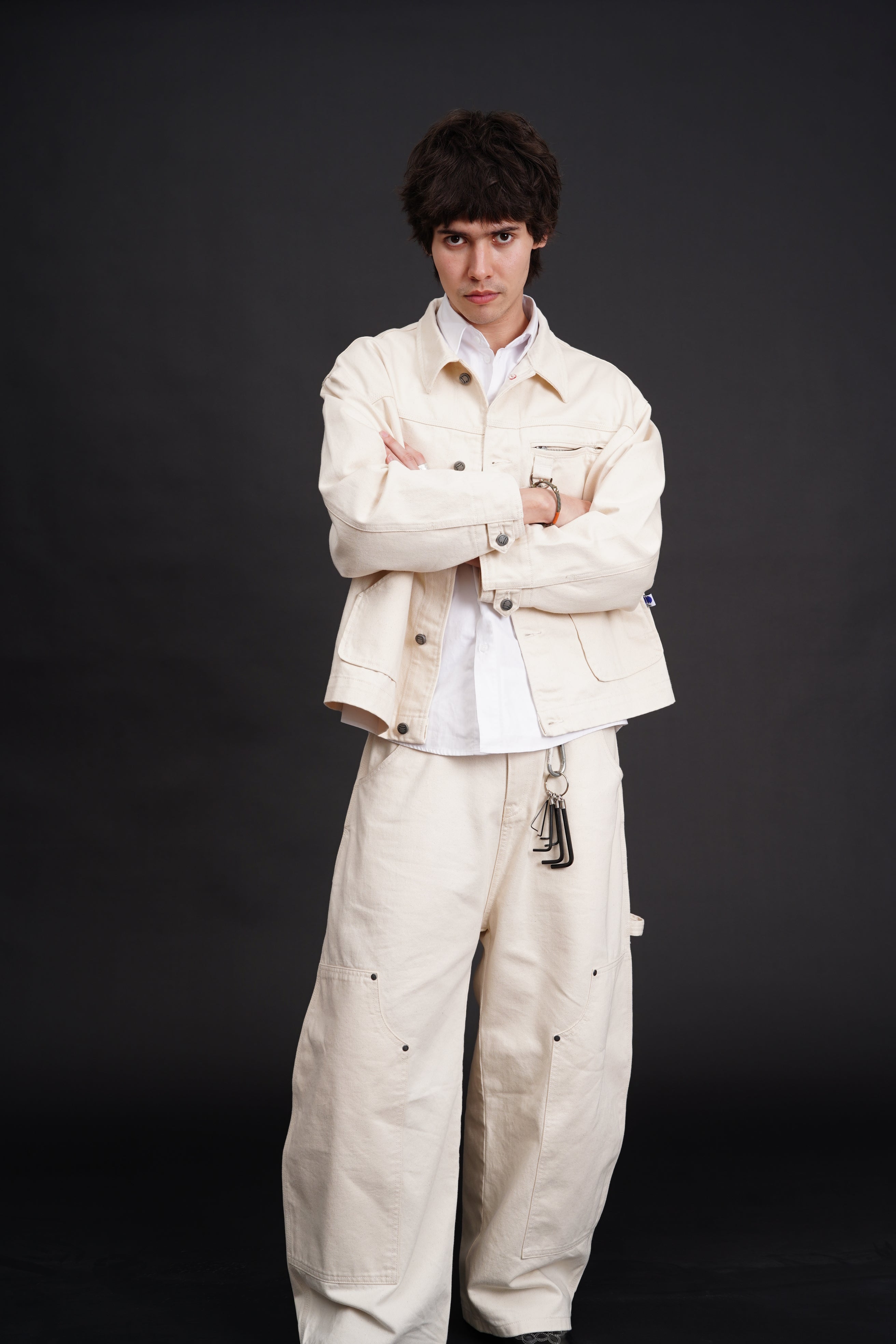 Carter Denim Pants Cream