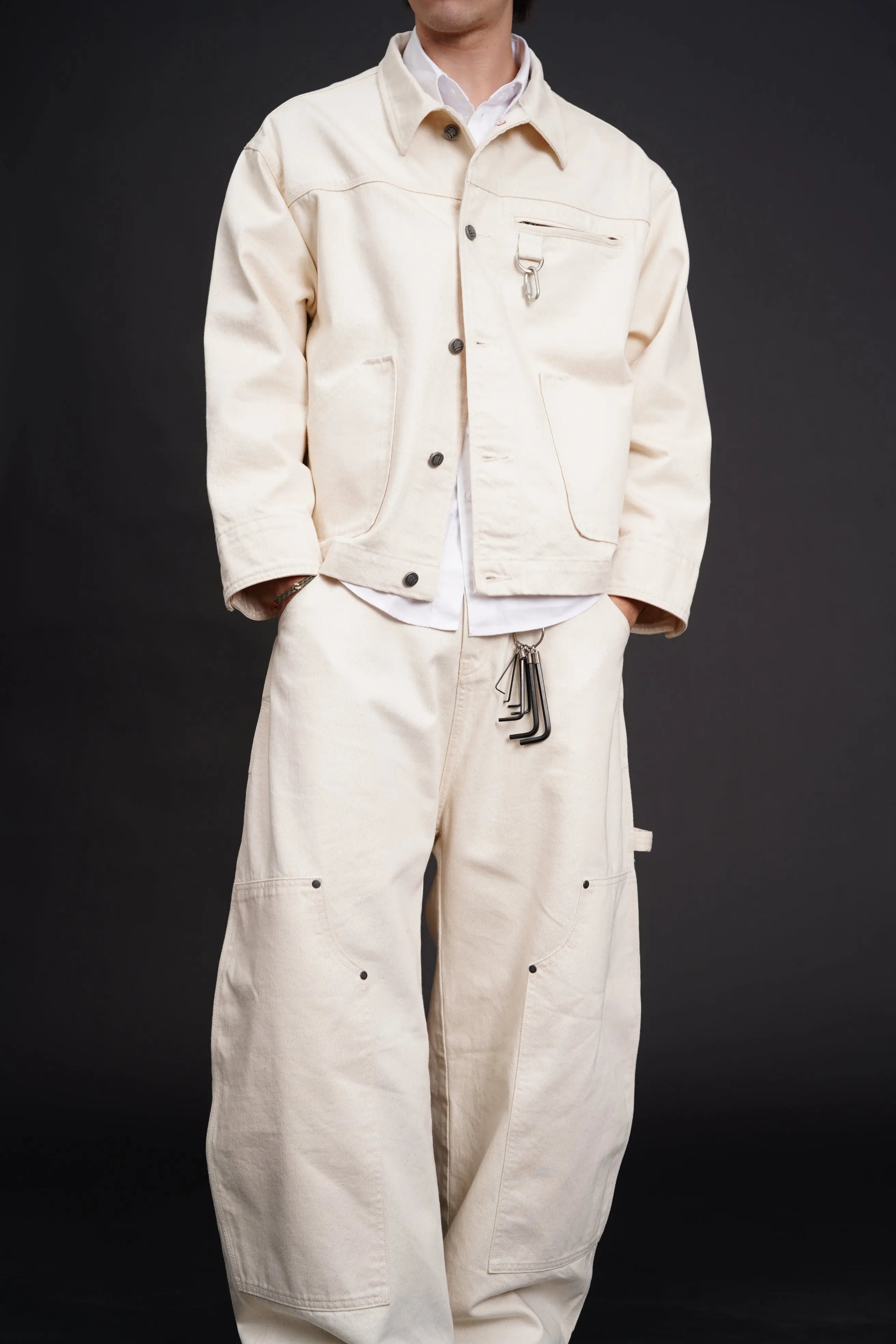 Carter Denim Pants Cream KODANGS