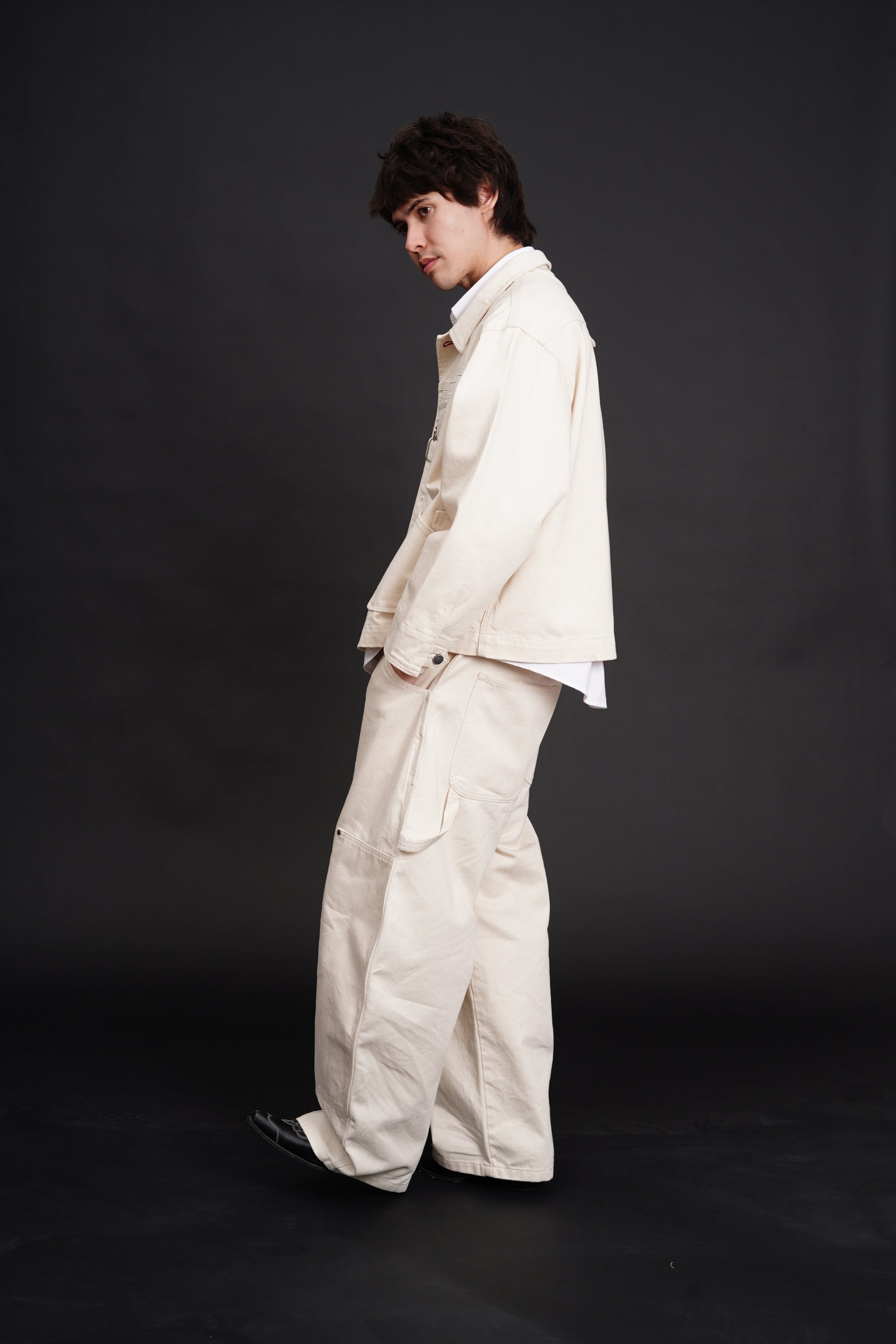 Carter Denim Pants Cream