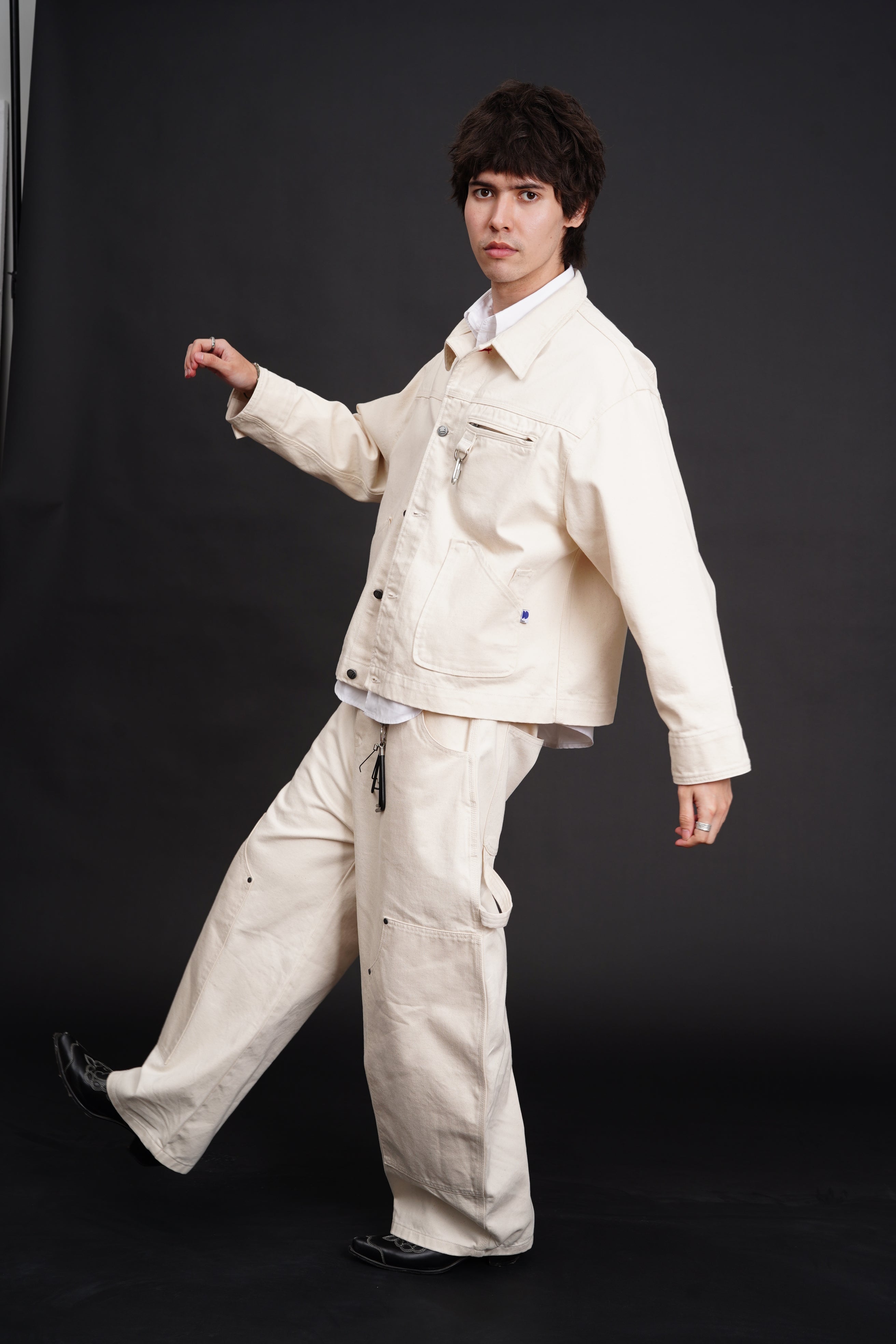 Carter Denim Pants Cream