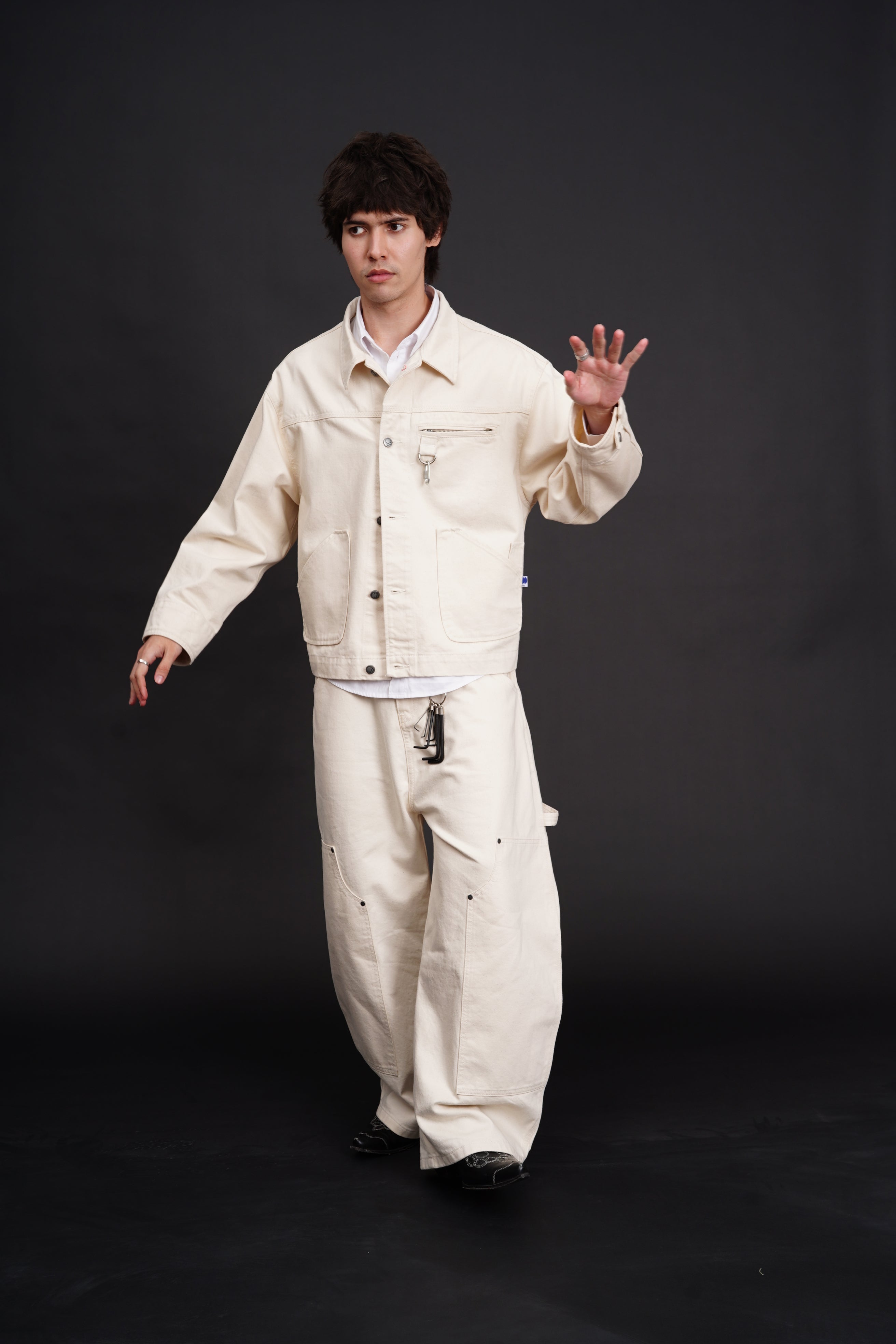 Carter Denim Pants Cream