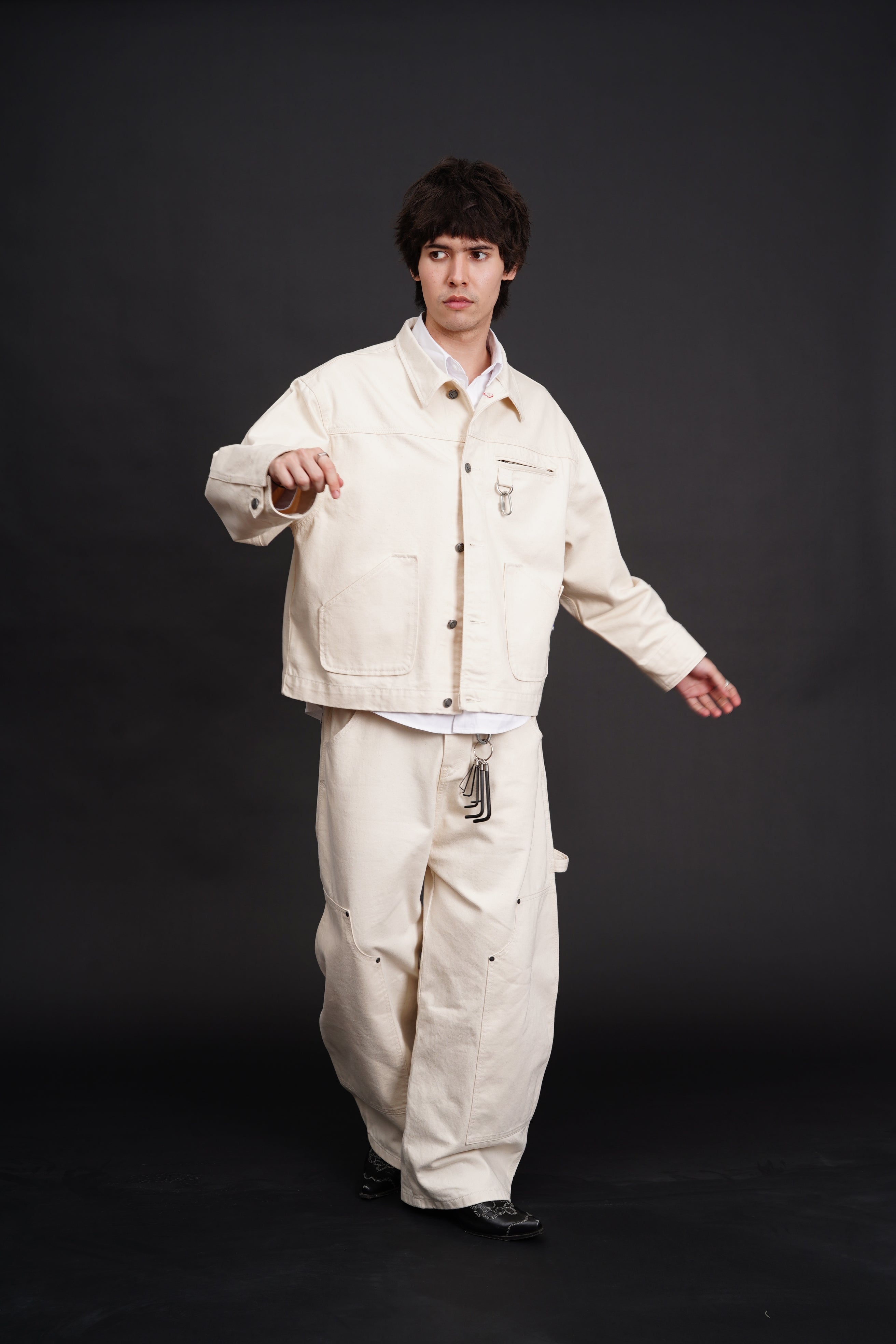 Carter Denim Pants Cream