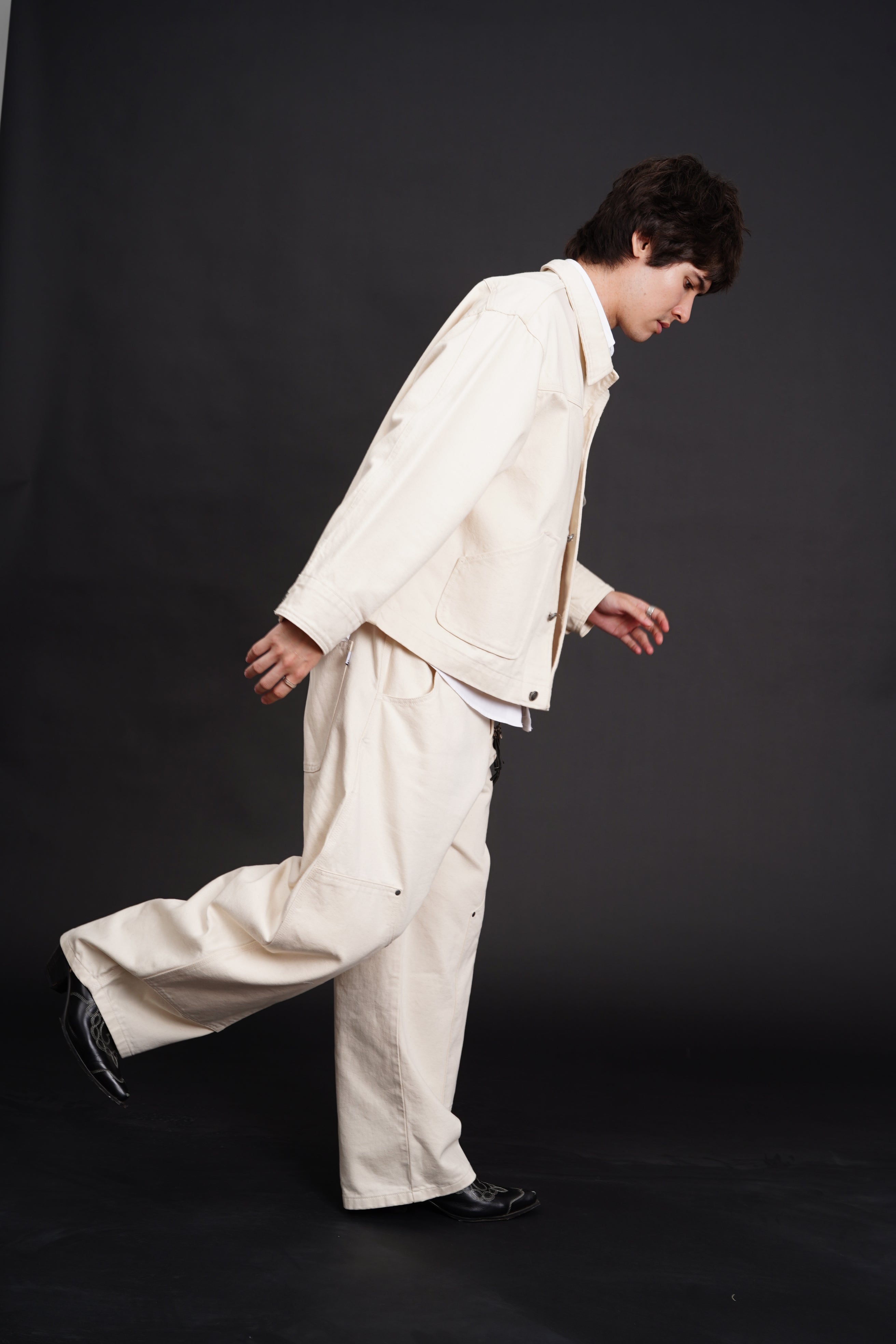 Carter Denim Pants Cream