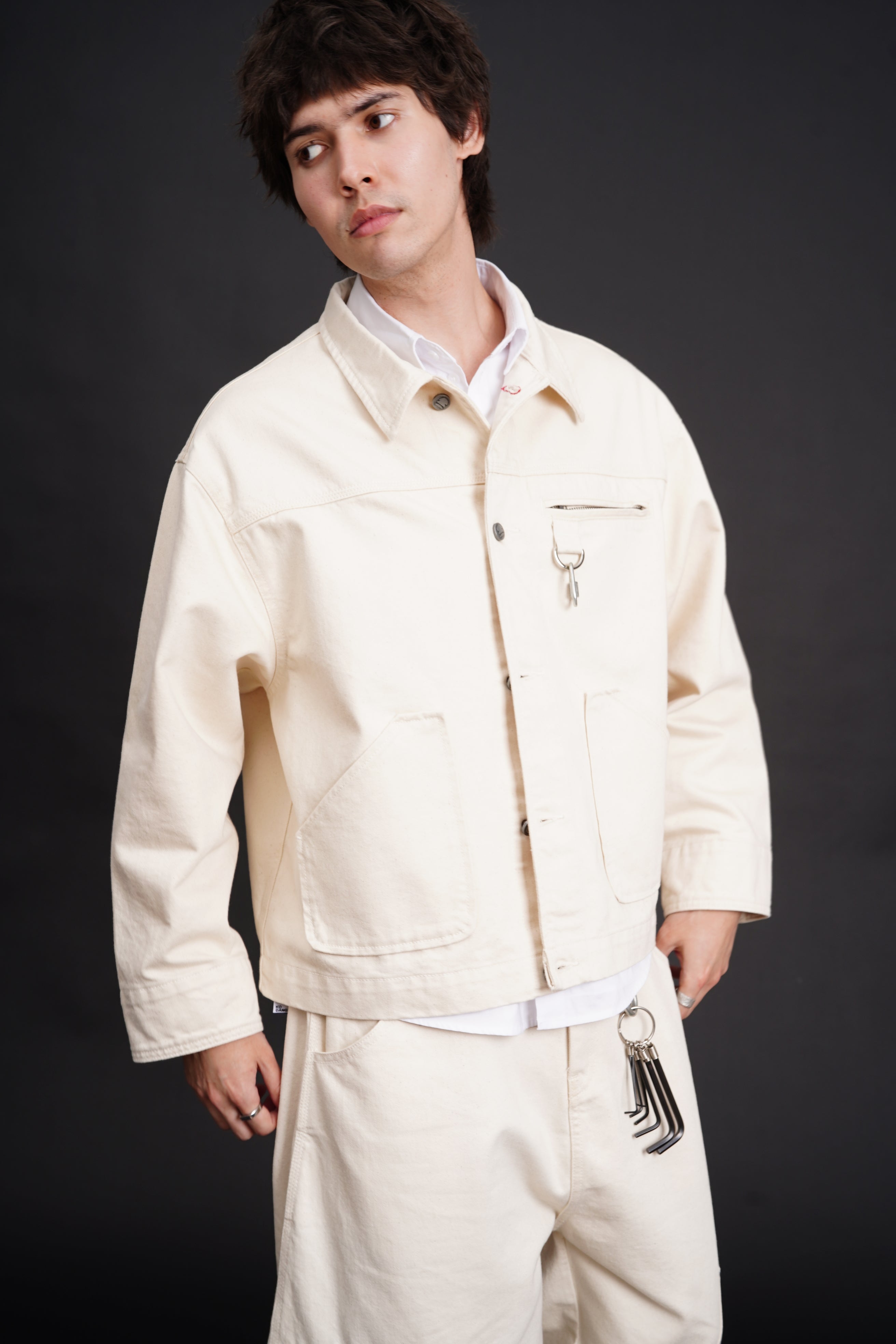 Carter Denim Pants Cream