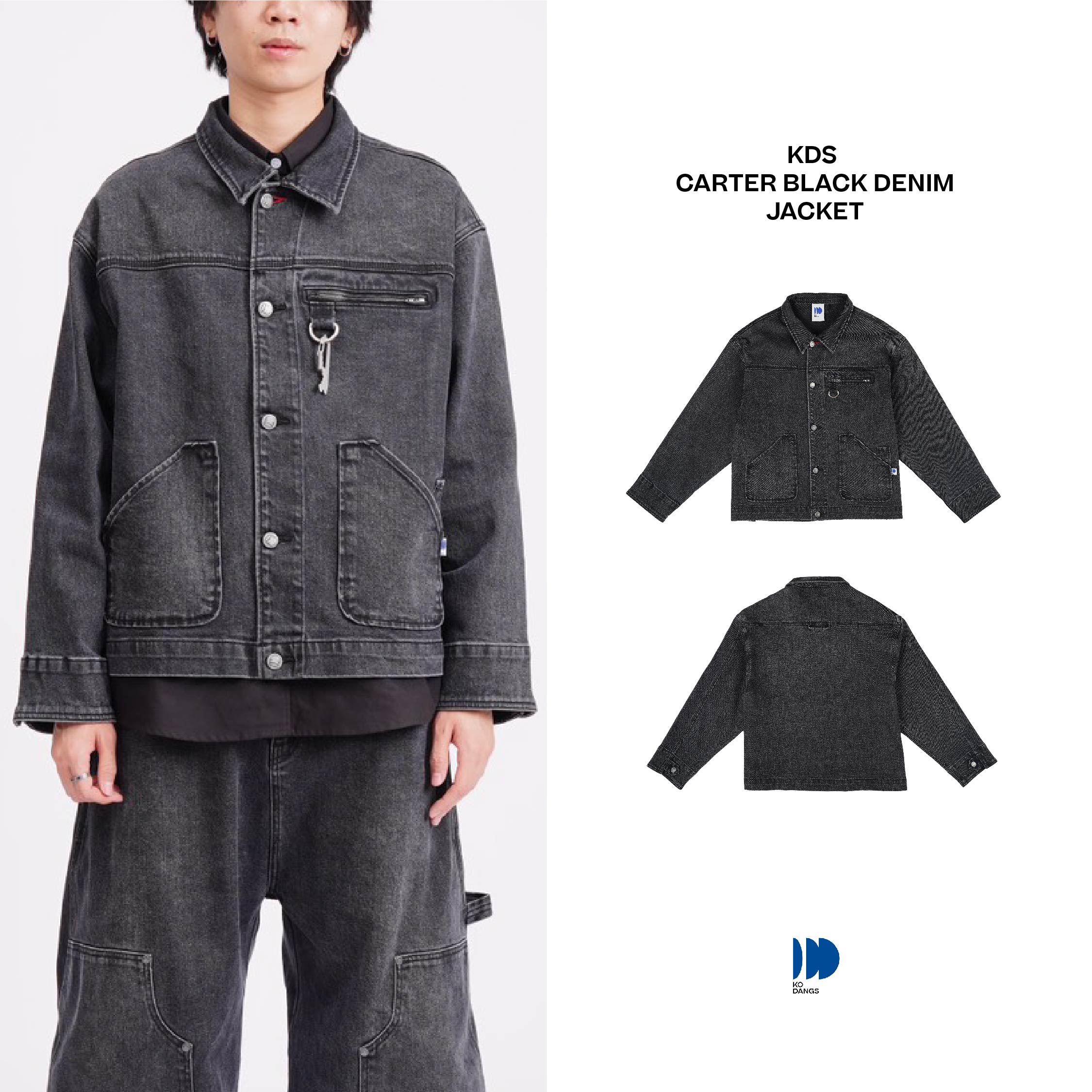 Carter Black Denim Jacket