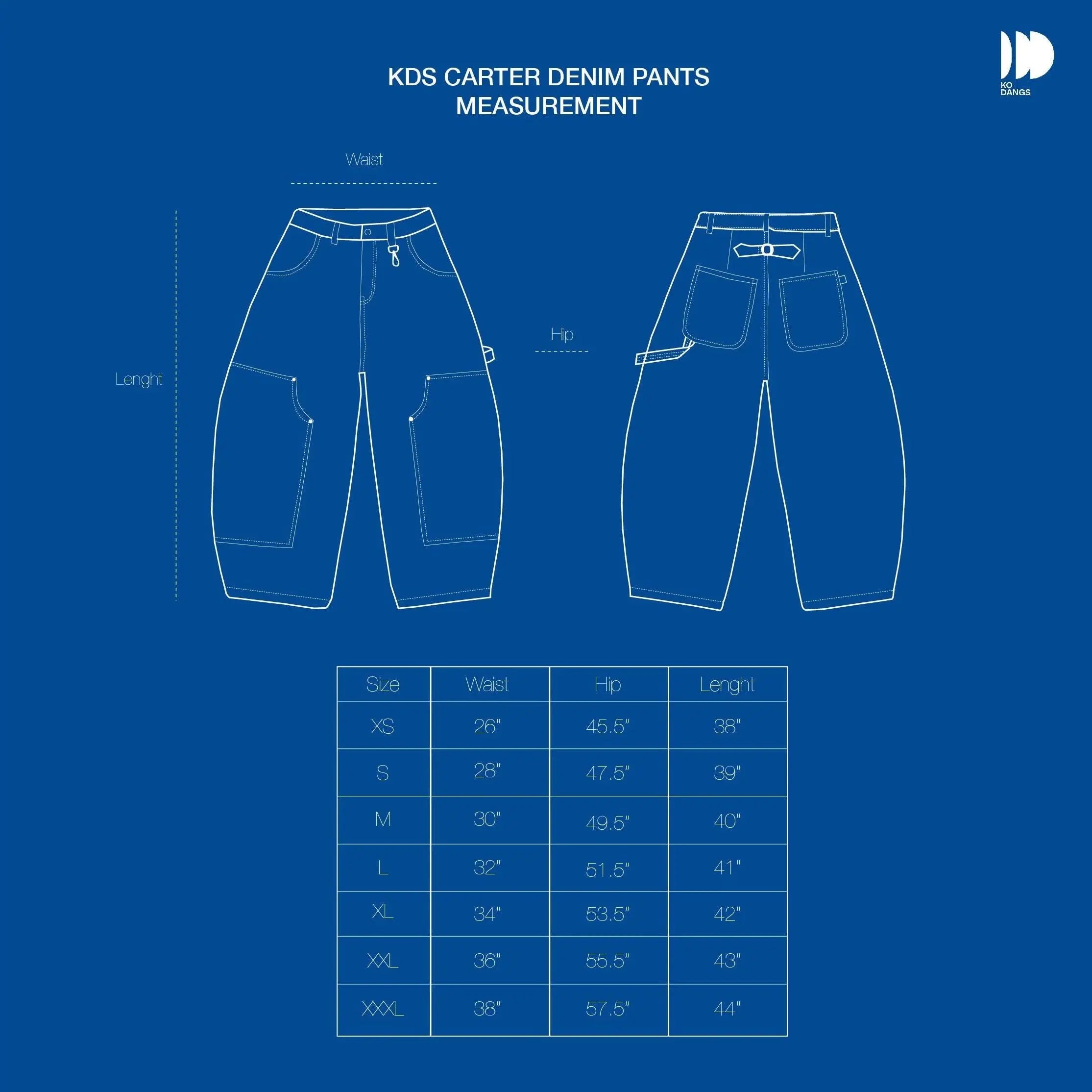 Carter Denim Black Pants KODANGS