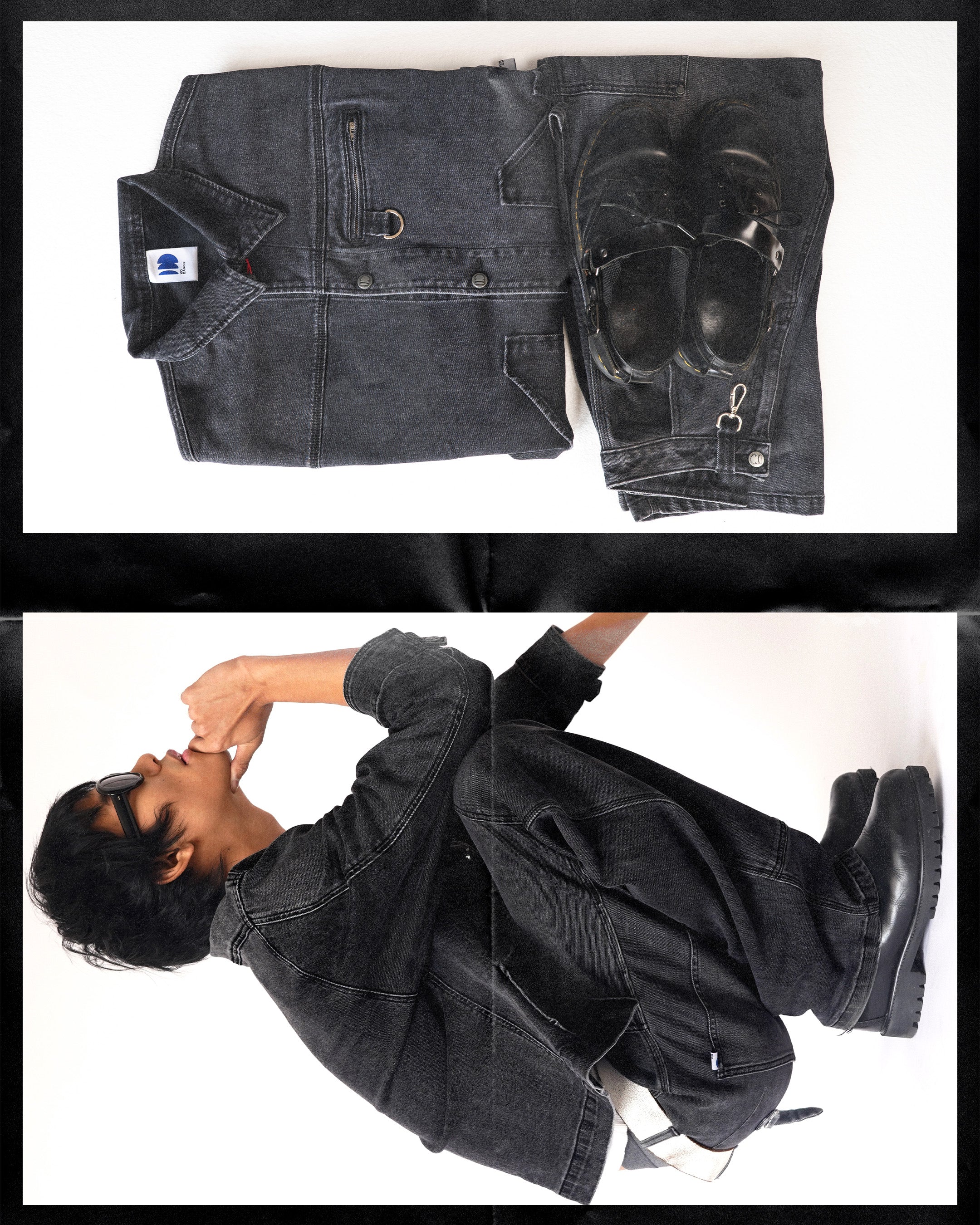Carter Denim Black Pants