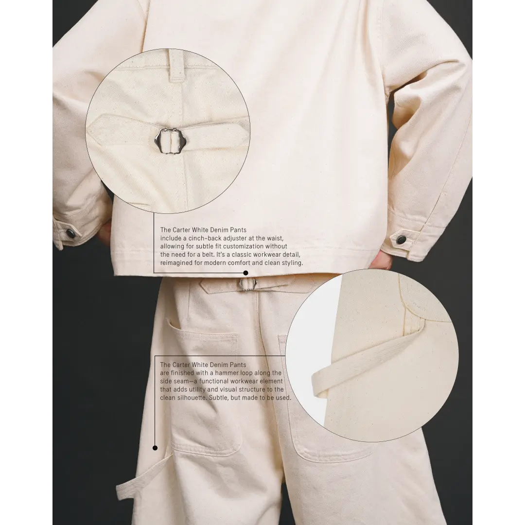 Carter Denim Jacket Cream KODANGS