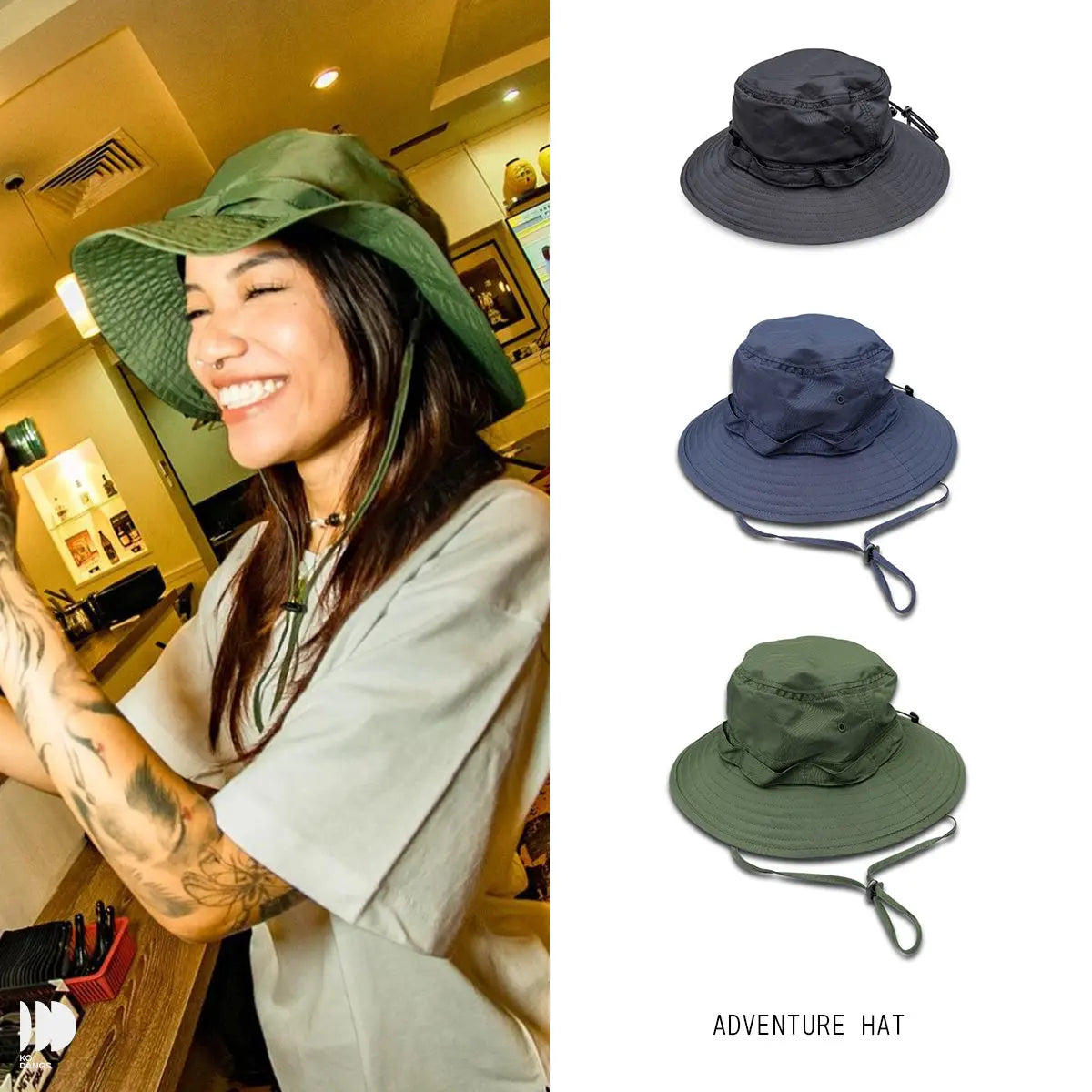 Adventure hat - two sizes 57.5, 60 Cm. KODANGS