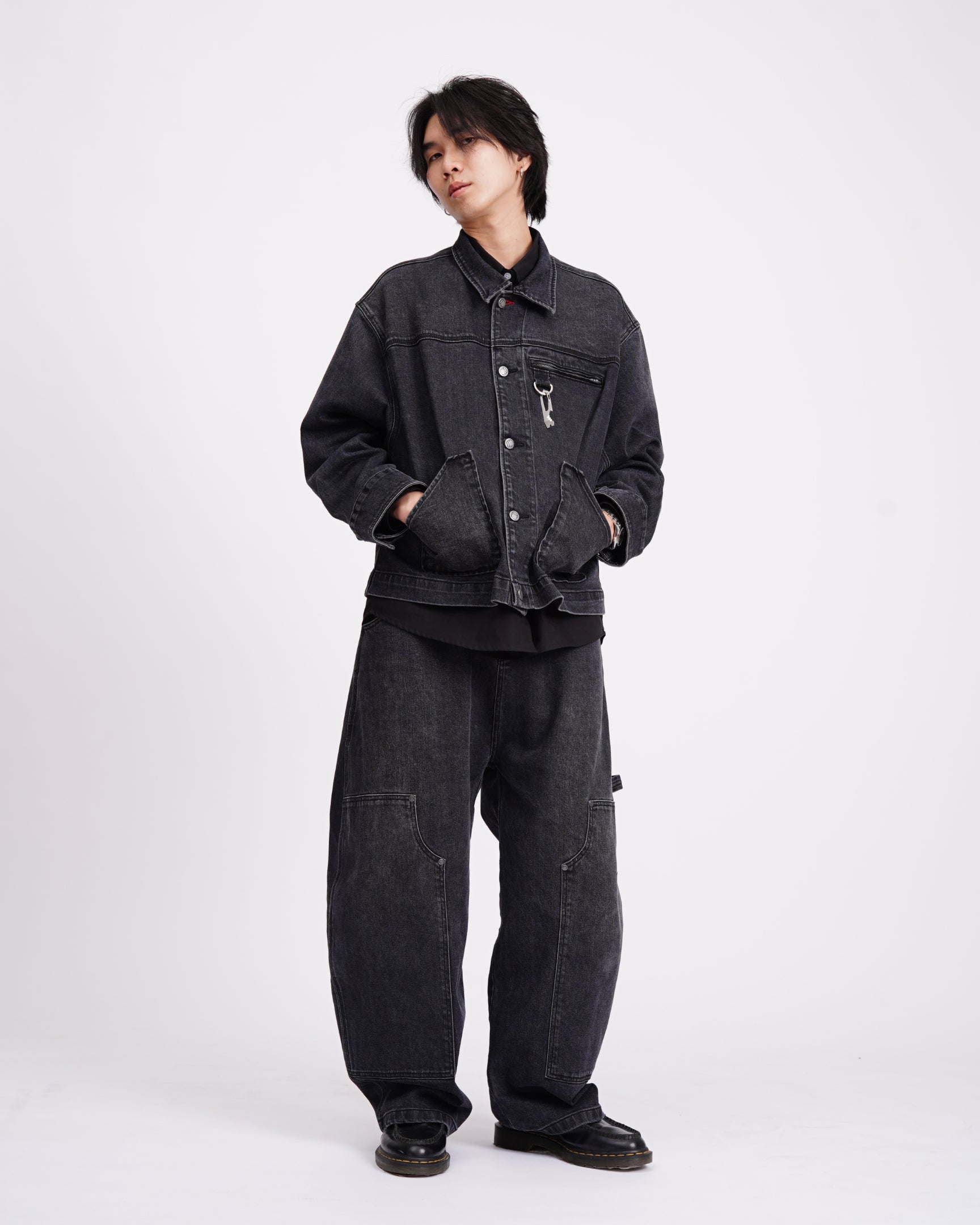 Carter Denim Black Pants