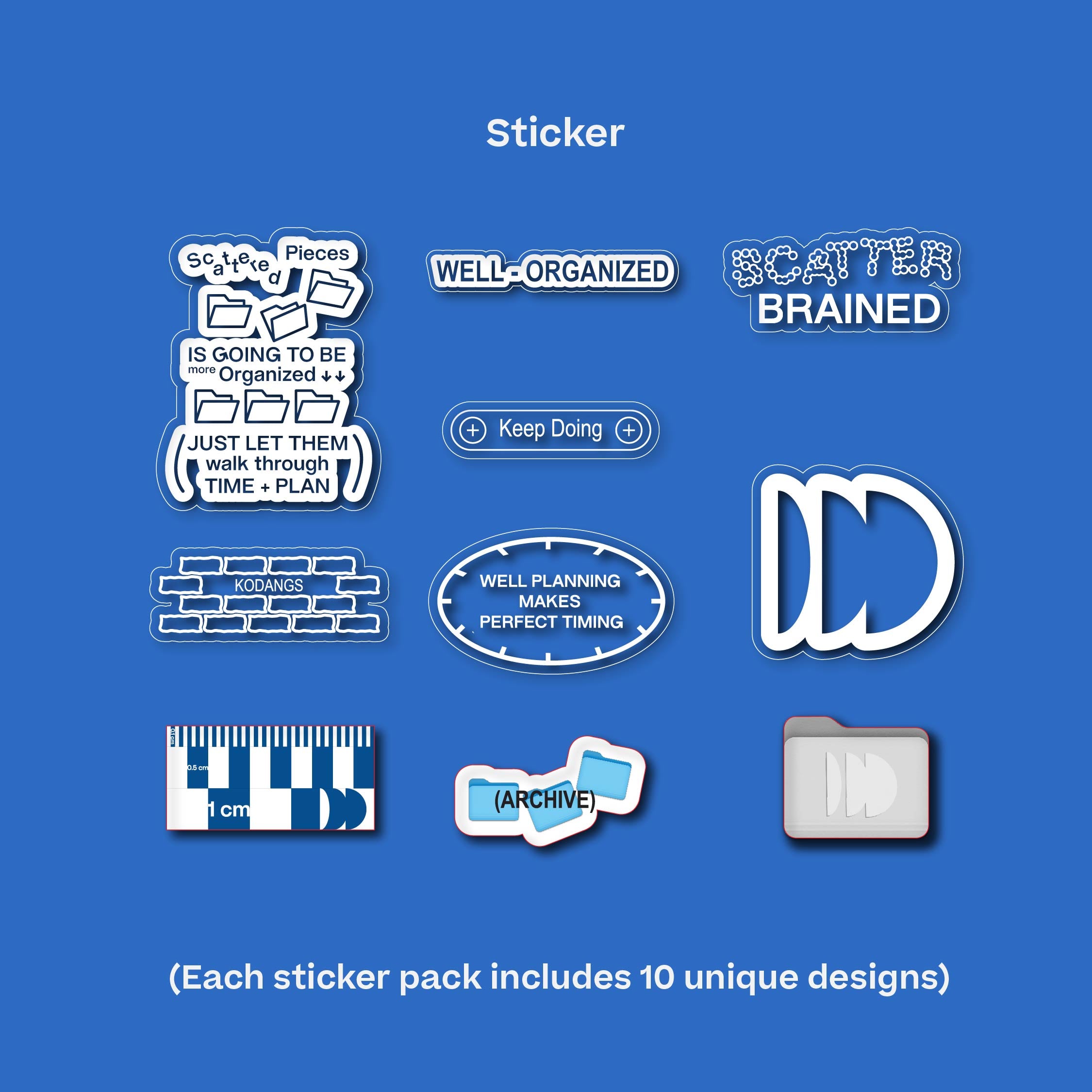 ORGANIZED Sticker (10ea)