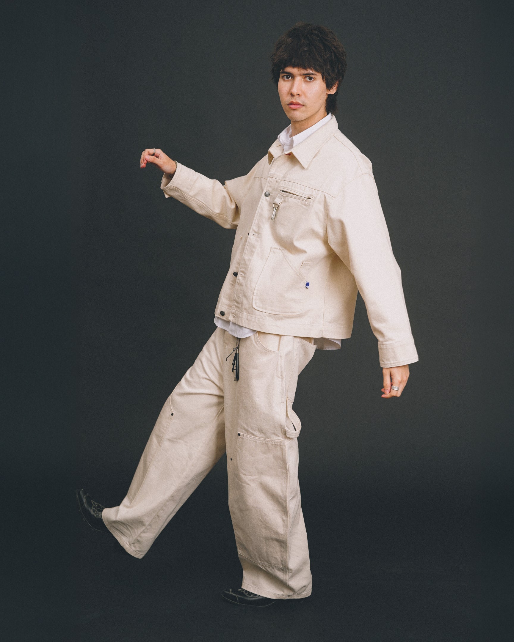 Carter Denim Pants Cream