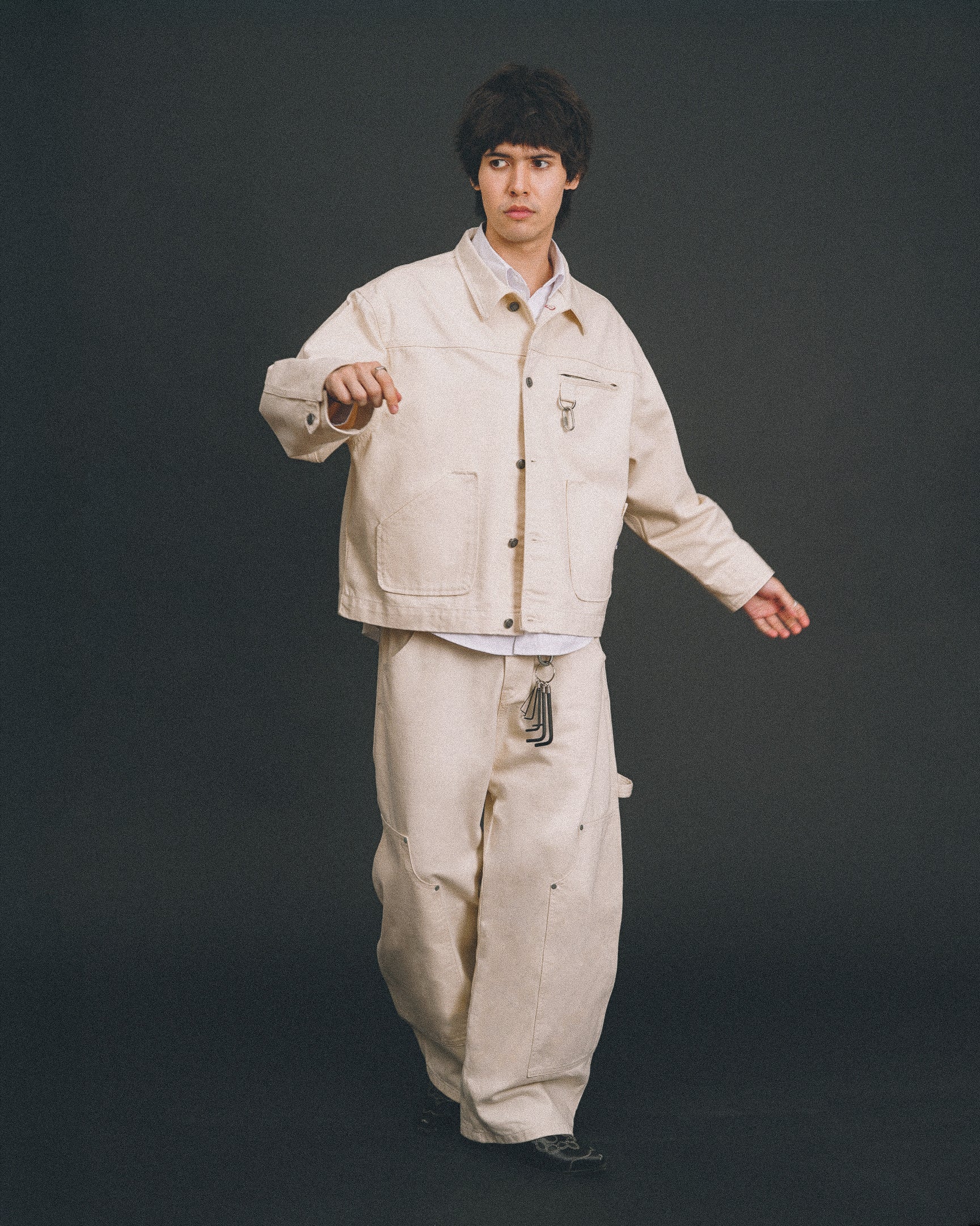 Carter Denim Pants Cream