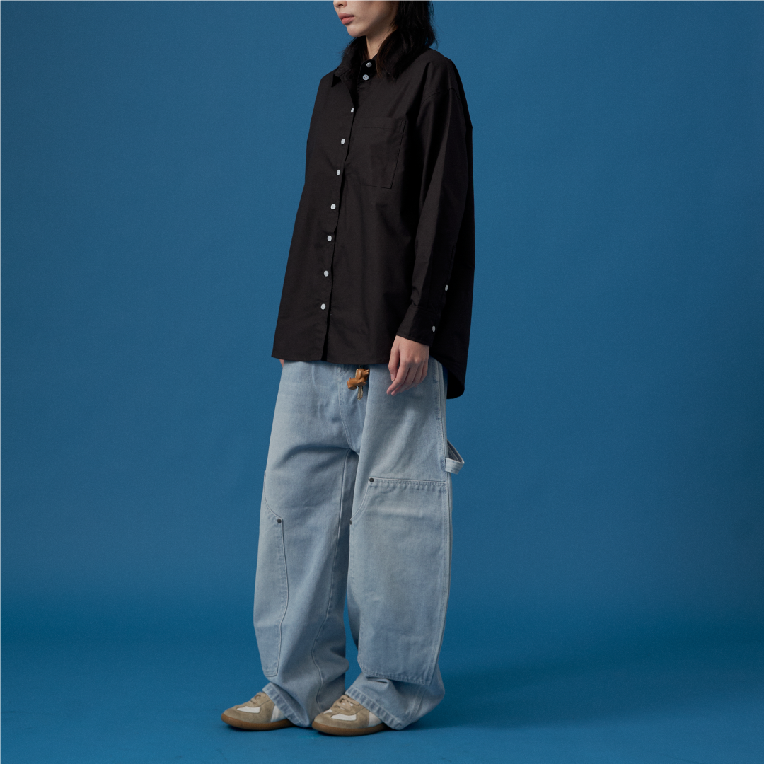 Carter Denim Pants Faded Light Blue