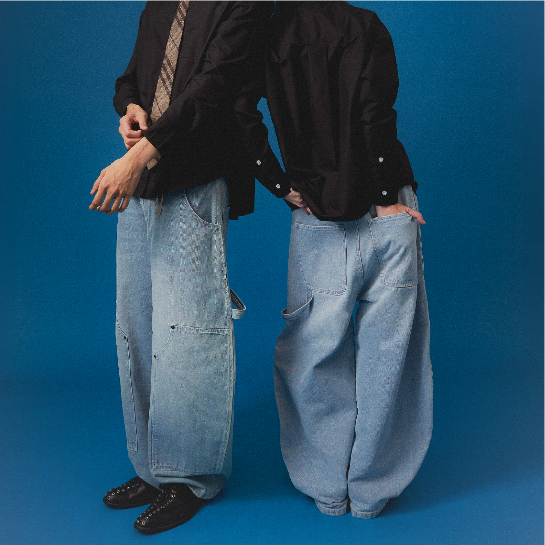 Carter Denim Pants Faded Light Blue