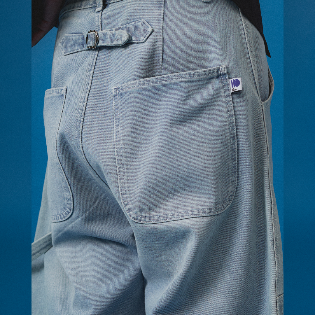 Carter Denim Pants Faded Light Blue