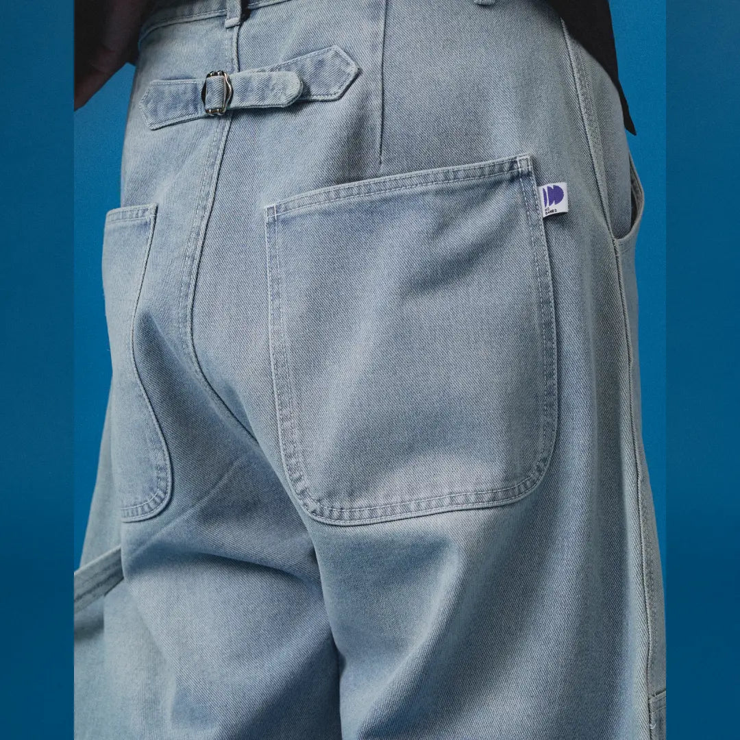 Carter Denim Pants Faded Light Blue KODANGS