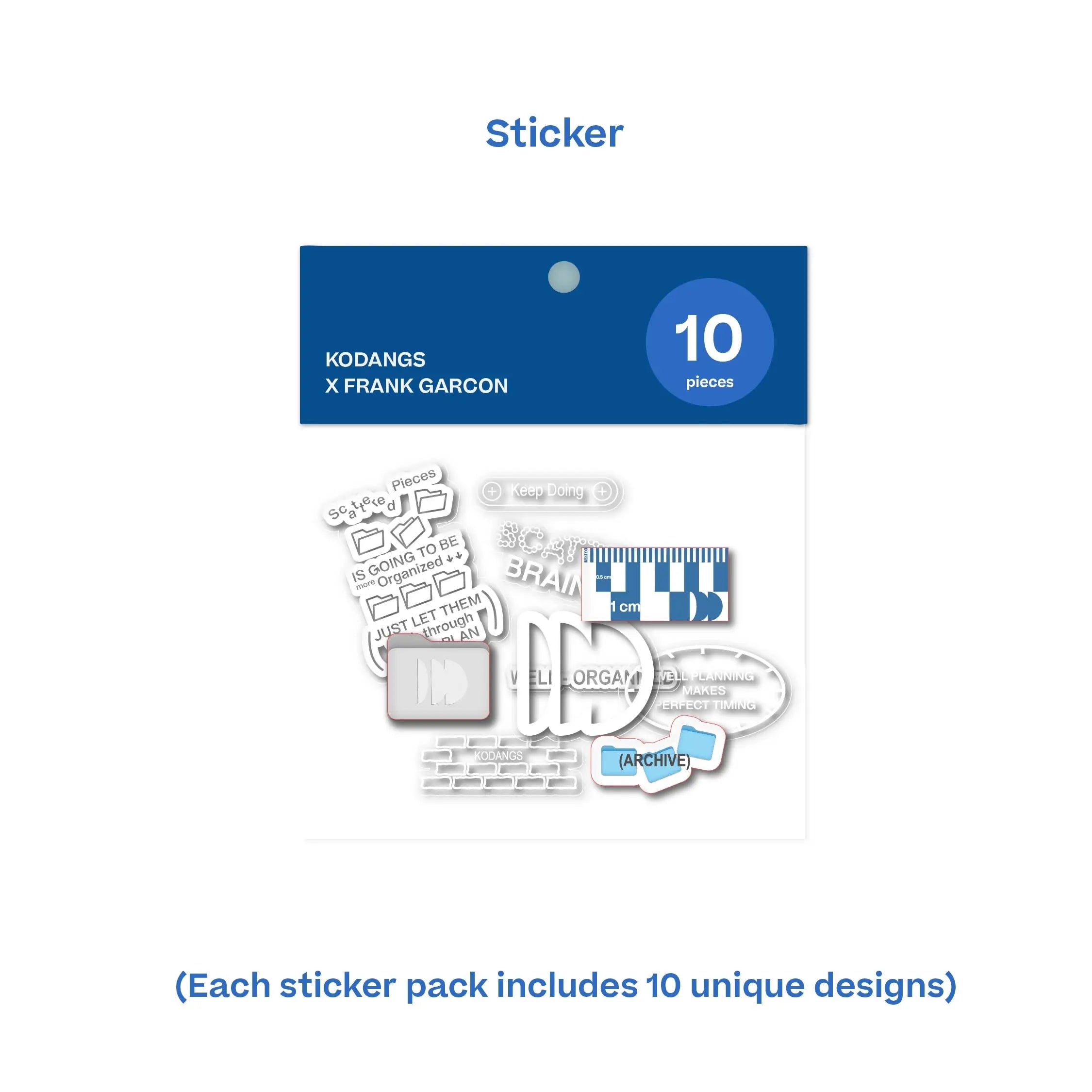 ORGANIZED Sticker (10ea) KODANGS