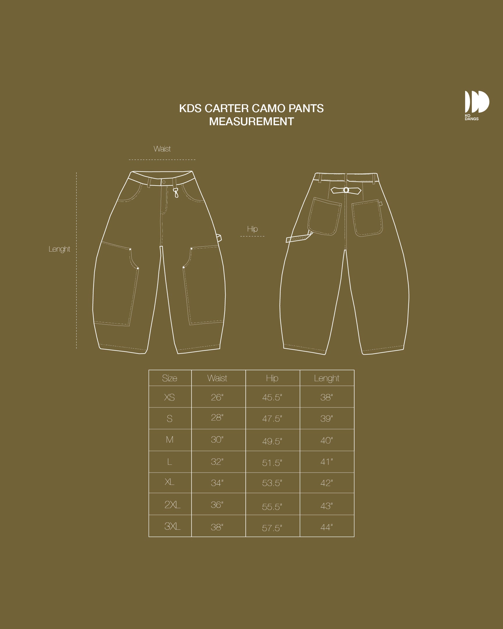 Carter Denim Pants Camo