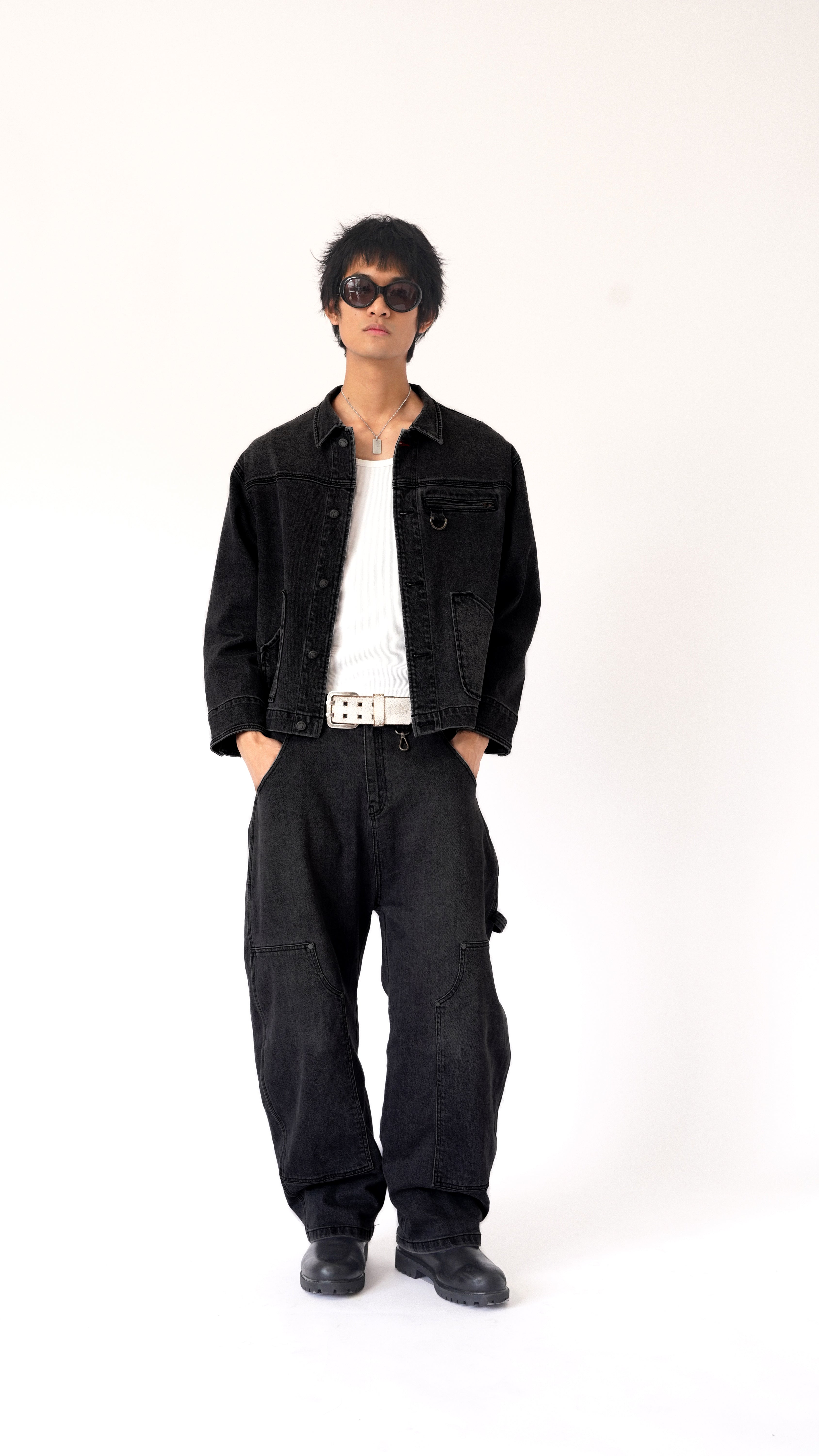 Carter Denim Black Pants