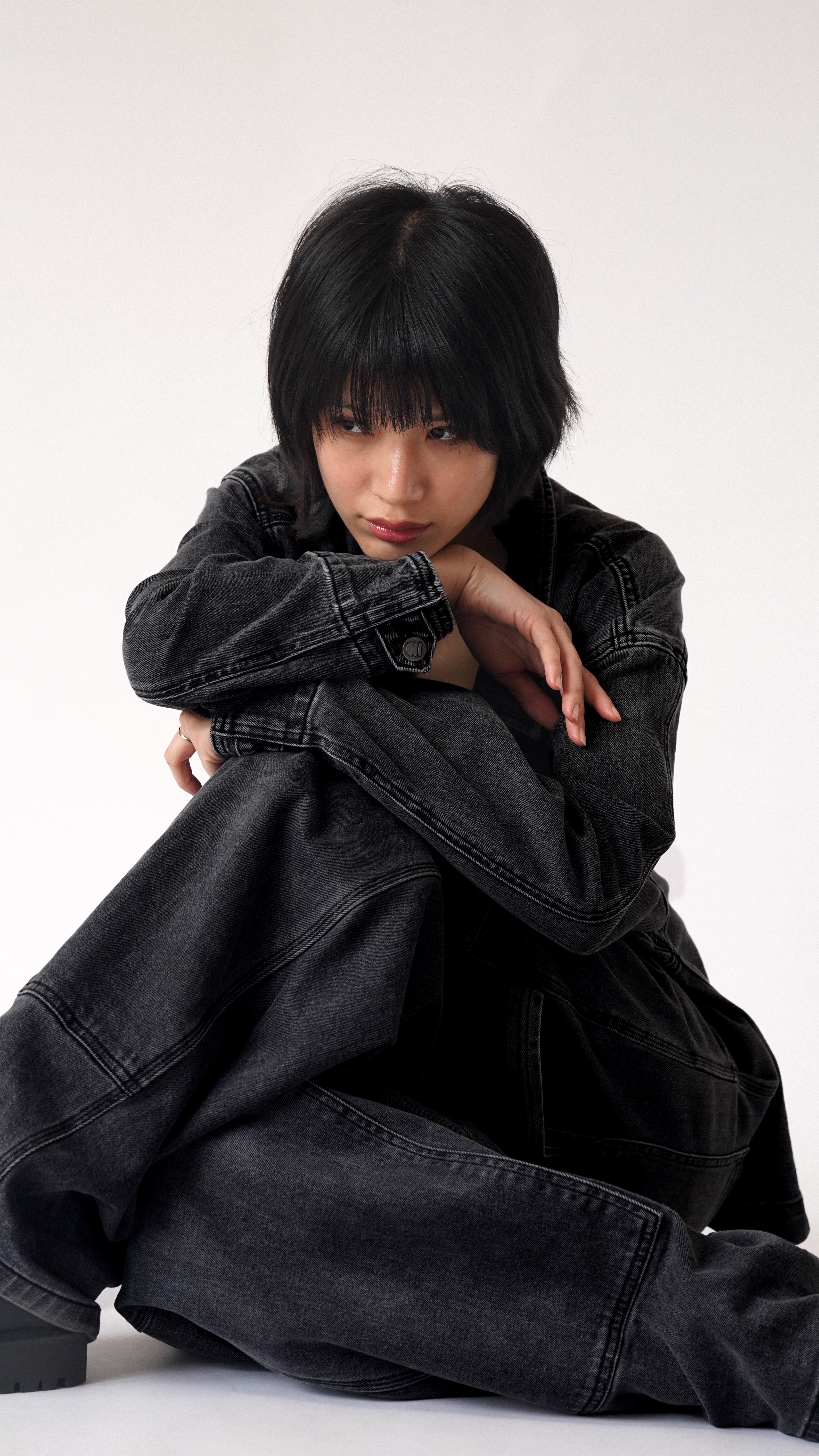 Carter Denim Black Pants